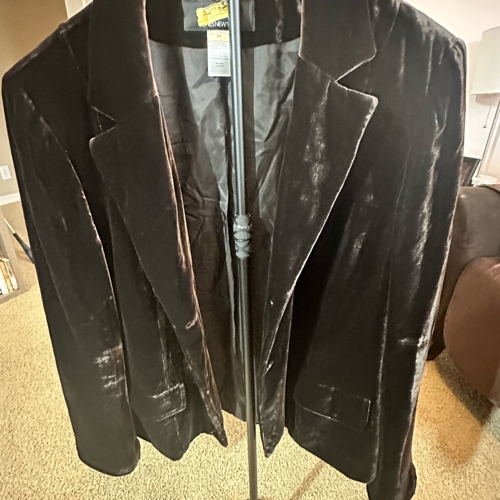 Brown Velvet Blazer